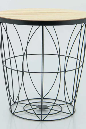 Bout de canapé filaire 'Loria' noir Produit De Marque
